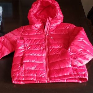 Light Weight Childs Red Packable Coat